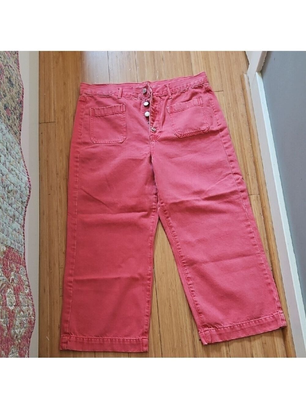 American Eagle Wide Leg Crop Jean Size 36